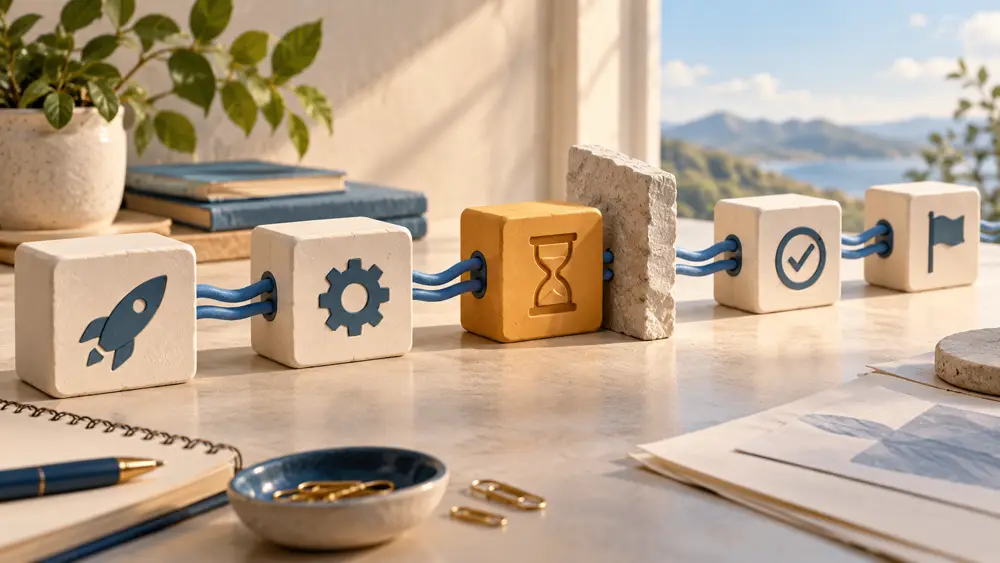 Build a dependency explorer for a launch plan in Claude