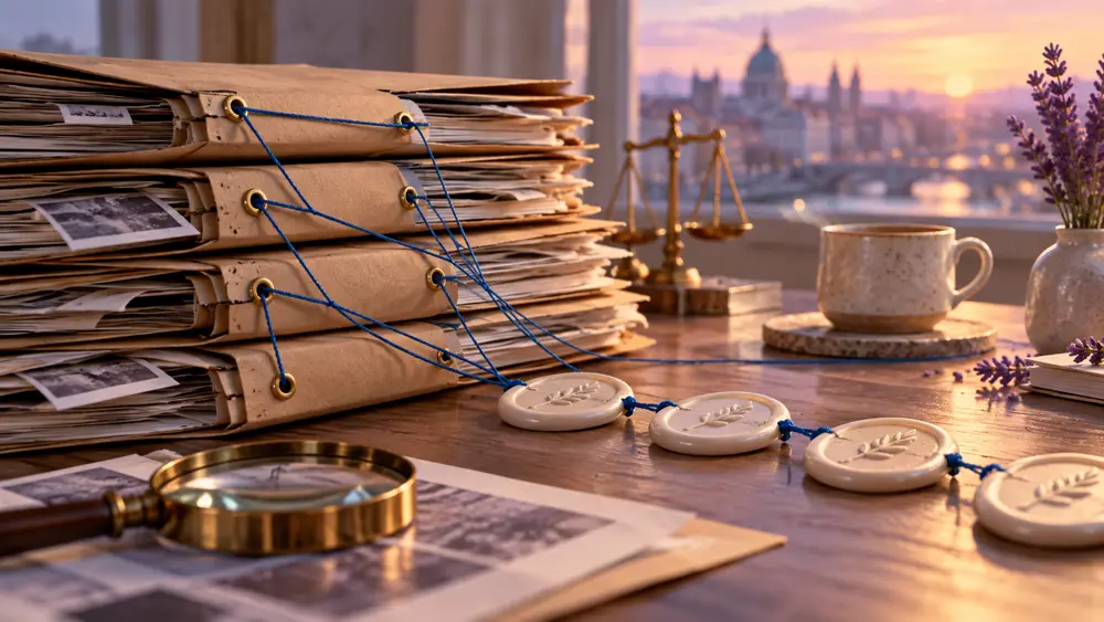 Create a compliance evidence checklist with linked source IDs in Claude